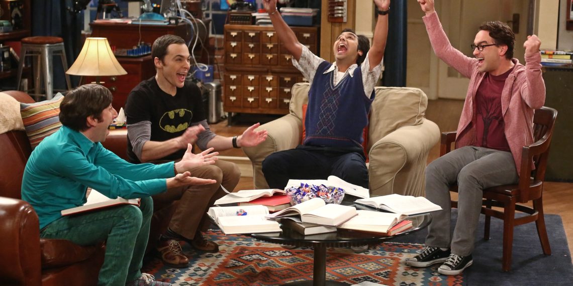 "The Junior Professor Solution" -- When Sheldon is forced to teach a class, Howard surprises everyone by taking it, on THE BIG BANG THEORY, Monday, Sept. 22, 2014 (8:30-9:00 PM, ET/PT), on the CBS Television Network. Pictured left to right: Simon Helberg, Jim Parsons, Kunal Nayyar and Johnny Galecki  Photo: Michael Ansell/CBS ÃÂ©2014 CBS Broadcasting, Inc. All Rights Reserved