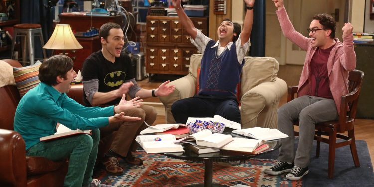 "The Junior Professor Solution" -- When Sheldon is forced to teach a class, Howard surprises everyone by taking it, on THE BIG BANG THEORY, Monday, Sept. 22, 2014 (8:30-9:00 PM, ET/PT), on the CBS Television Network. Pictured left to right: Simon Helberg, Jim Parsons, Kunal Nayyar and Johnny Galecki  Photo: Michael Ansell/CBS ÃÂ©2014 CBS Broadcasting, Inc. All Rights Reserved