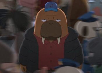 Pôster promocional do filme Eiga ODDTAXI: In the Woods