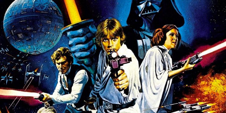 Pôster horizontal de Star Wars: Episódio IV – Uma Nova Esperança
