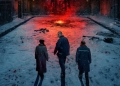 Pôster de divulgação da 4 temporada de Stranger Things.
