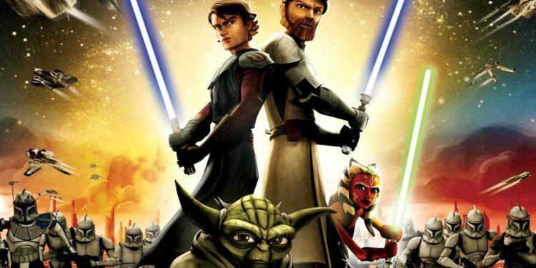 Pôster da primeira temporada de Star Wars: A Guerra dos Clones