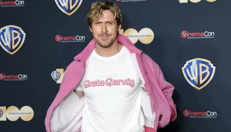 Ryan Gosling na exibição de ''Barbie'' na CinemaCon 2023, em Las Vegas / Foto por Greg Doherty / WireImage/ Getty Images