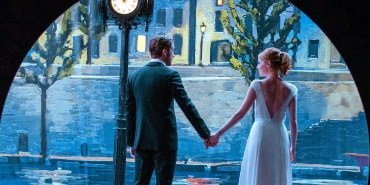 Pôster destaque de Sebastian e Mia em La La Land em musicais que você precisa assistir