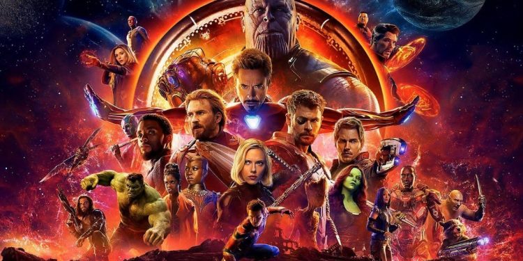 Pôster destaque de todos os personagens de Vingadores: Guerra Infinita