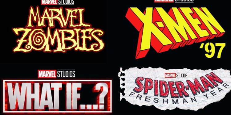 Todos os logos das novas Animações Marvel