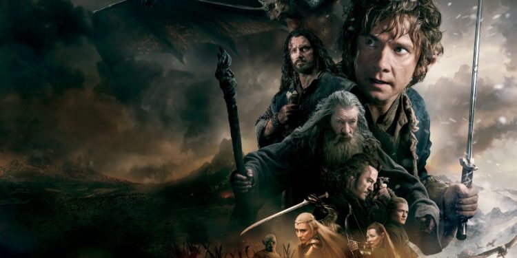 Pôster oficial de O Hobbit: A Batalha dos Cinco Exércitos.