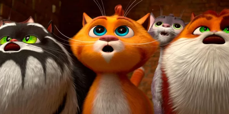Cena do Filme Gatos no Museu